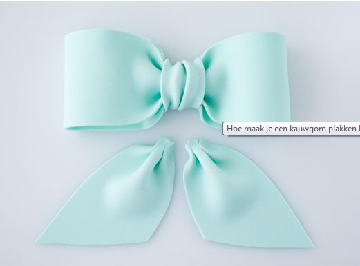 strik maken van fondant strik maken van fondant